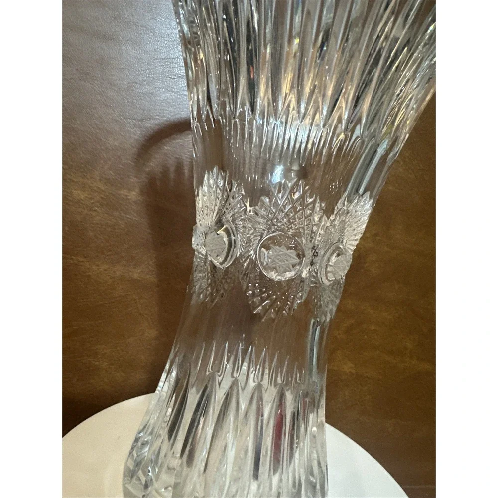 Vintage Cut Glass Floral Pattern 8